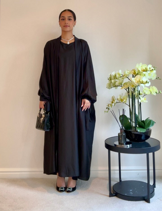 The Black Golden Hour Abaya