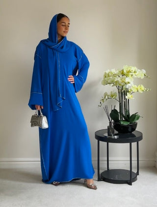 The Royal Blue Starlight Abaya