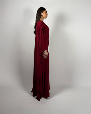 The Burgundy Petalwood Kaftan