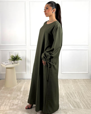 The Khaki Willow Whisper Dress