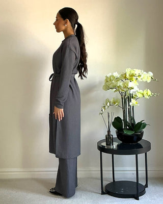 The Grey Willow Weave Long Set