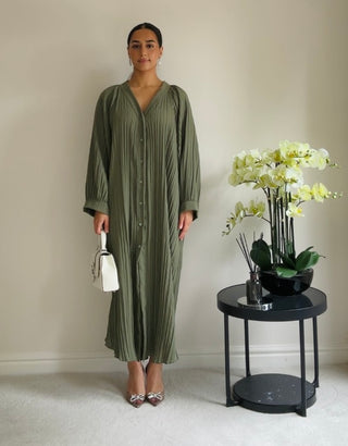 The Khaki Linen Dress