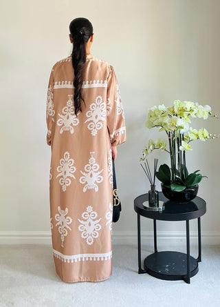 The Light Brown Harmony Blossom Dress