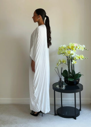 The White Pleated Kaftan