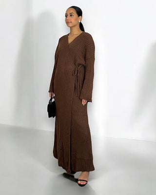 The Brown Willow Wrap Dress