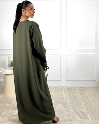 The Khaki Willow Whisper Dress