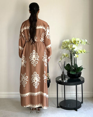 The Brown Harmony Blossom Robe