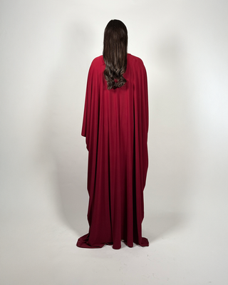 The Burgundy Petalwood Kaftan