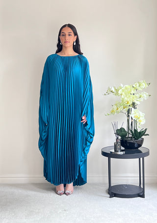 The Turquoise Pleated Kaftan