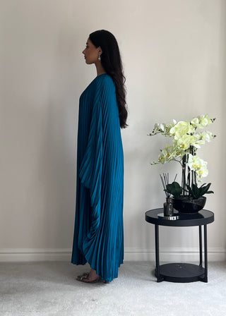 The Turquoise Pleated Kaftan