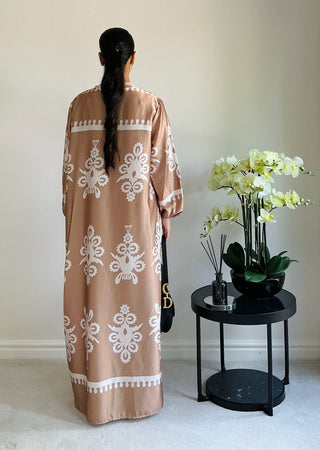 The Light Brown Harmony Blossom Dress