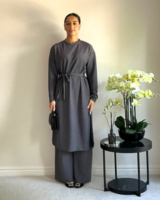 The Grey Willow Weave Long Set