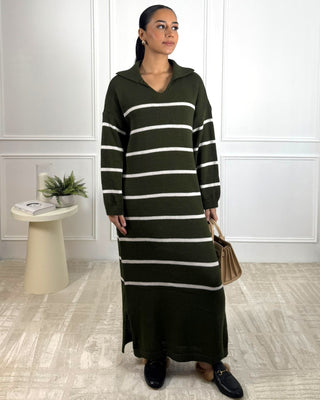 The Khaki Winter Grove Dress