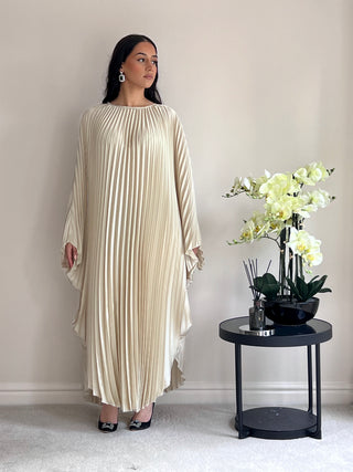 The Cream Pleated Kaftan