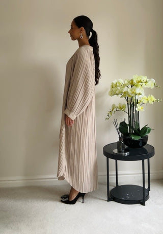 The Beige Linen Dress