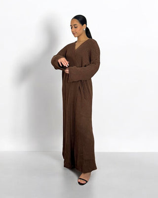 The Brown Willow Wrap Dress