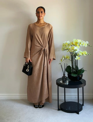 The Brown Wrapover Dress