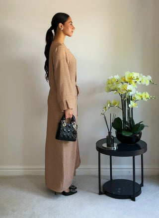 The Brown Wrapover Dress