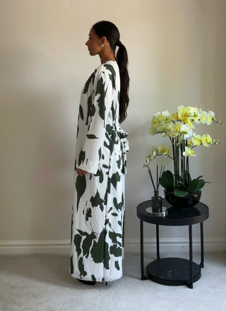 The Khaki Midnight Garden Kimono