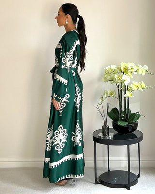 The Green Harmony Blossom Robe