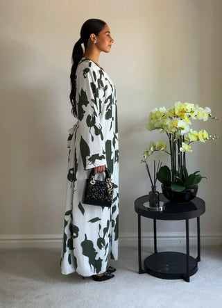 The Khaki Midnight Garden Kimono