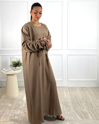 The Light Brown Willow Whisper Dress