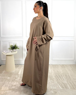 The Light Brown Willow Whisper Dress