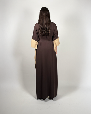 The Brown/Stone Pearlwood Kaftan