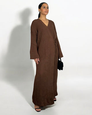 The Brown Willow Wrap Dress