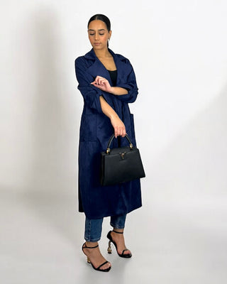 The Navy Willow Whisper Coat