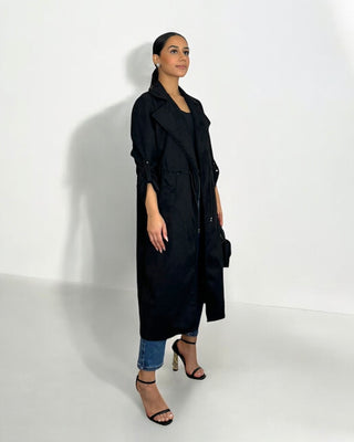 The Black Willow Whisper Coat