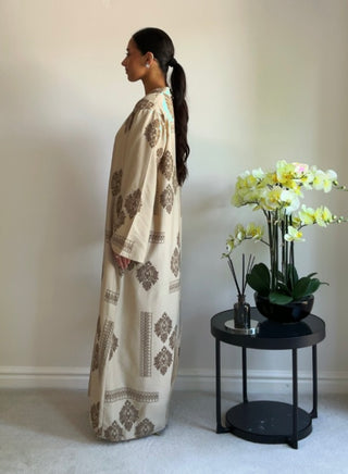 The Brown Desert Bloom Dress