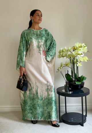 The Green Tidal Wave Kaftan