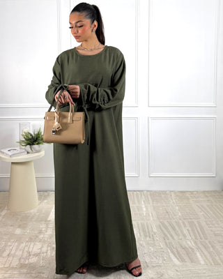 The Khaki Willow Whisper Dress