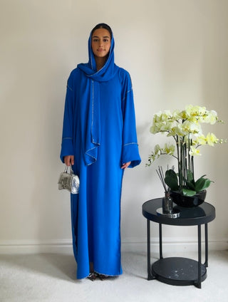 The Royal Blue Starlight Abaya