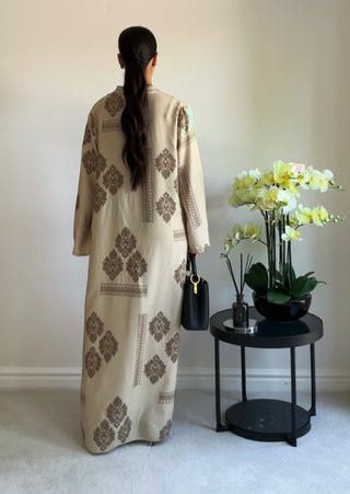 The Brown Desert Bloom Dress