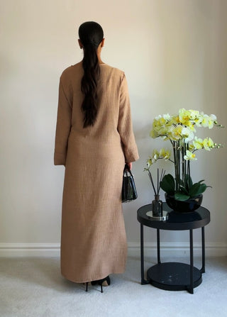 The Brown Wrapover Dress