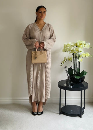 The Beige Linen Dress